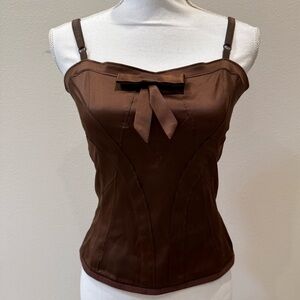 Dolce & Gabbana Brown Silk Camisole EUC